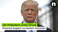 Donald Trump: US-Präsident unter Druck - brisantes Angebot von Epstein-Vertrauter