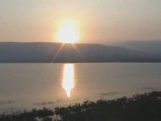 Sunrise on the Sea of Galilee