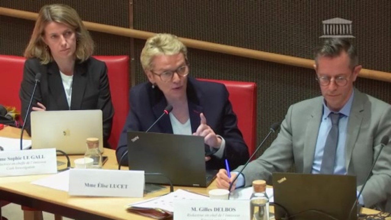 Audition d'Élise Lucet par la Commission d'enquête sur l'audiovisuel public