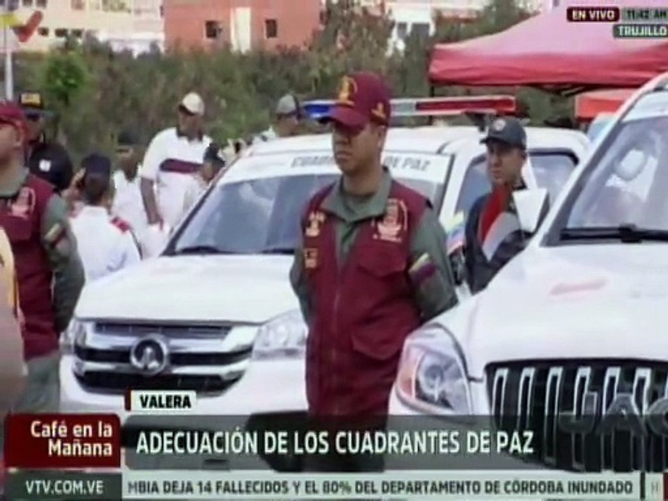 Entregadas 55 unidades patrulleras y 442 unidades motorizadas a los Cuadrantes de Paz del edo. Trujillo