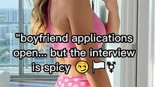 boyfriend applications open... but the interview is spicy 😏🏳️‍⚧️
