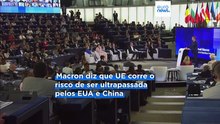 Macron apela a empréstimo comum para financiar futuro da Europa