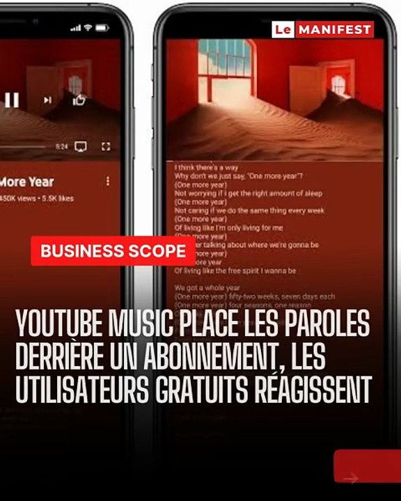 🚨🎧📱 YouTube Music change les règles du jeu : Les paroles deviennent un vrai sujet sur la version gratuite 👀 Abonnements, stratégie business et expérience utilisateur en question 🚀 👉 À lire pour comprendre ce virage du streaming musical