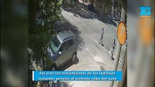 Así eran los movimientos de los ladrones antes del robo del auto en La Plata