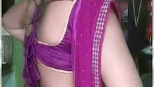 Indian webcam live beauty in red saree / Tango live video