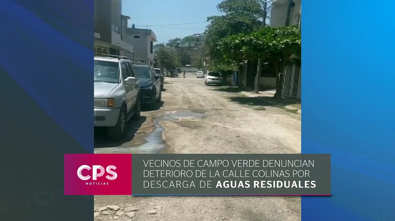 Aguas residuales dañan calle Colinas en Campo Verde | CPS Noticias Puerto Vallarta