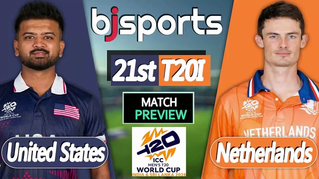 T20 World Cup 2026 | United States vs Netherlands 21st Match T20l Match Preview |