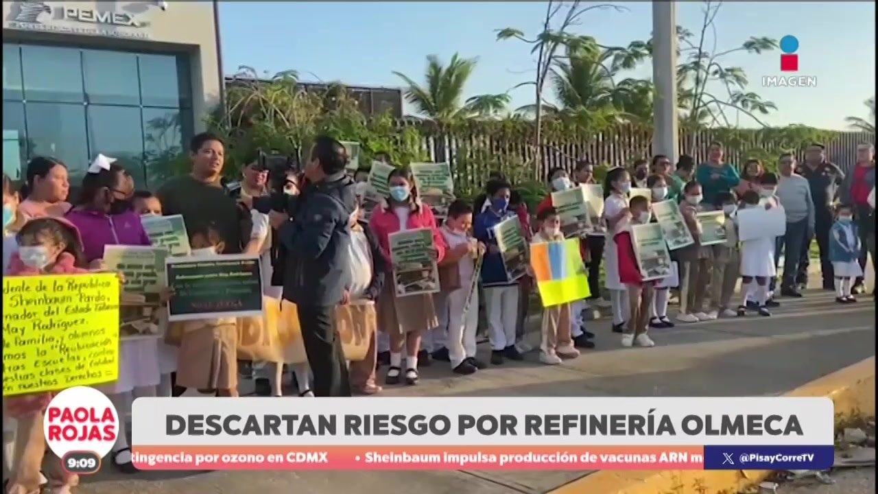 Protestan en Dos Bocas por escuelas junto a Pemex | DPC con Paola Rojas