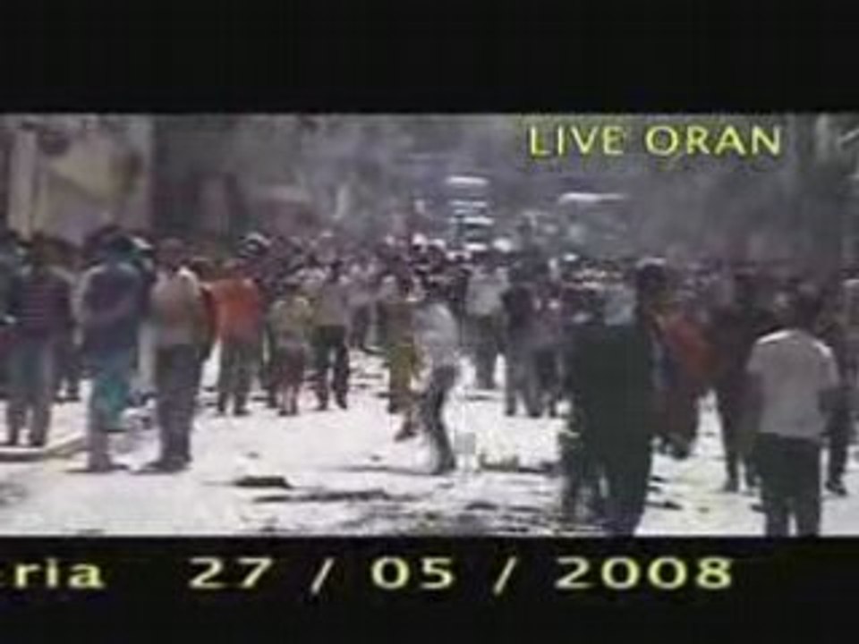 Emeute a oran ( oran en feu ) mco algerie