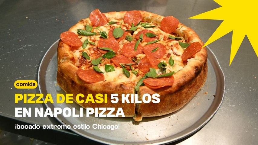 Bocados extremos: ¡Pizza estilo Chicago de casi 5 kilos!
