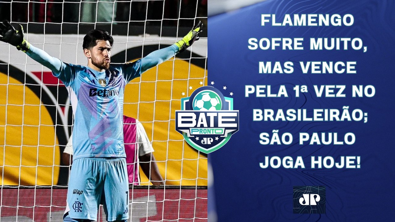 FLAMENGO VENCE A 1ª NO BRASILEIRÃO NO SUFOCO; S...