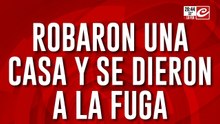 Robaron una casa y se dieron a la fuga: los buscan casa por casa