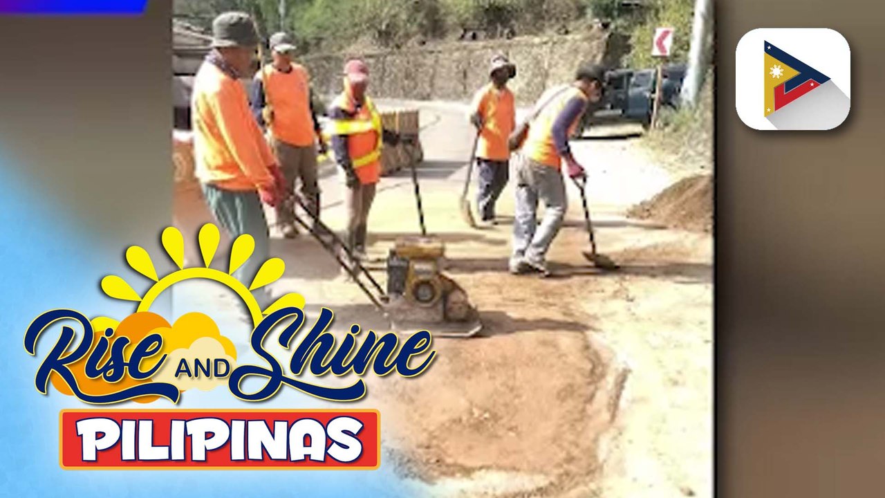 Rehabilitasyon sa gumuhong bahagi ng Kennon Road, natapos na ng DPWH | ulat ni Bernard Ferrer