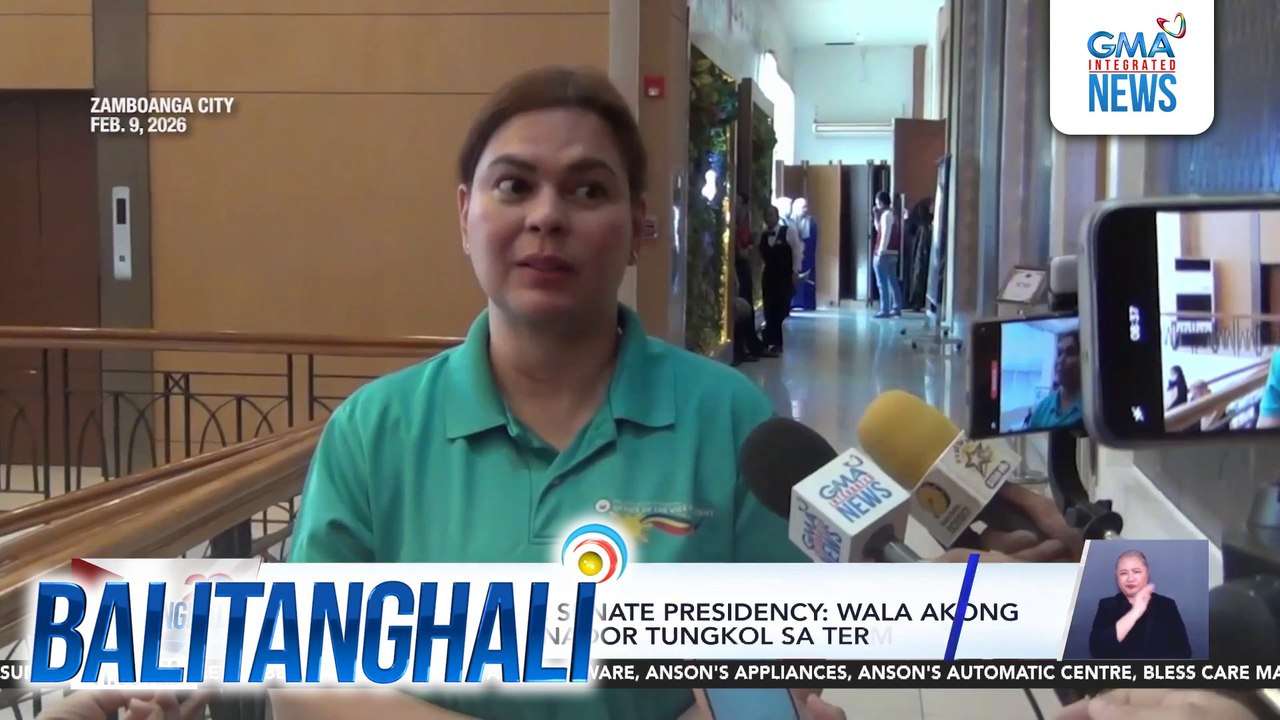 VP Sara Duterte sa Senate Presidency - Wala akong nakakausap na senador tungkol sa term-sharing | Balitanghali