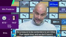 'That needs time' - Pep on building a title-winning squad