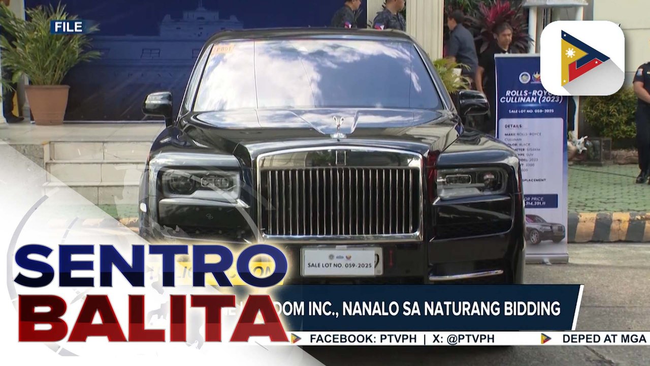 Kontrobersyal na Rolls-Royce Cullinan ng mga Discaya, may bumili na sa auction ng BOC ngayong araw | ulat ni Denisse Osorio