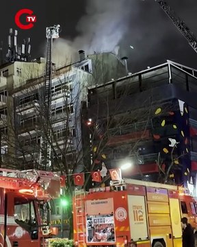 Kocaeli'nde 7 katlı binada yangın paniği Apartman sakinleri tahliye edildi!
