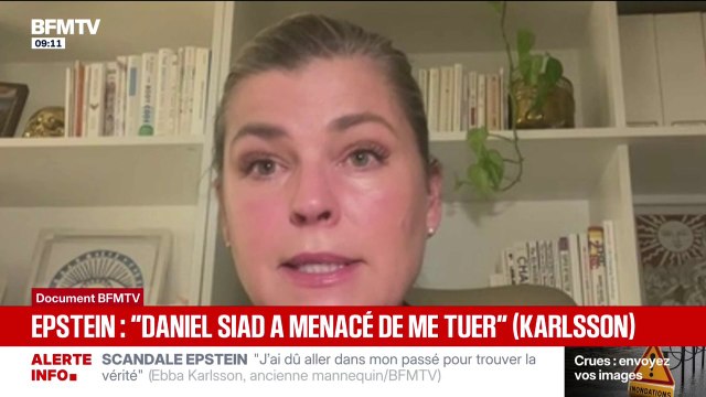 Ebba Karlsson, victime présumée d'un viol de la part de Daniel Siad, affirme que l'homme suspecté d'être un recruteur de Jeffrey Epstein a menacé de (la) tuer