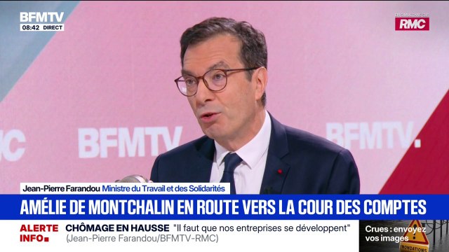 Amélie de Montchalin nommée à la Cour des comptes: C'est une femme courageuse, compétente , affirme Jean-Pierre Farandou, ministre du Travail