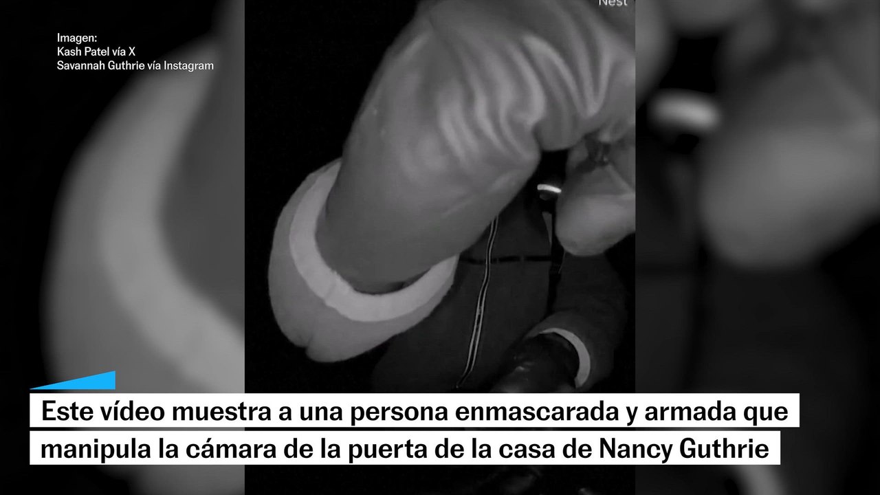 Imágenes de un sospechoso en la casa de Nancy Guthrie