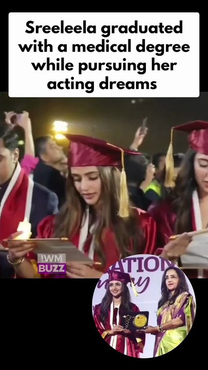Actress Sreeleela proves anything is possible! Graduated with a medical degree while pursuing her acting dreams
