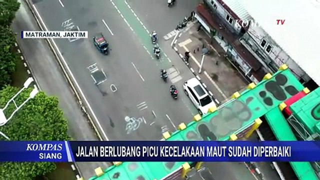 Jalan Berlubang di Matraman Diperbaiki Usai Sebabkan Pelajar Tewas Akibat Kecelakaan | KOMPAS SIANG