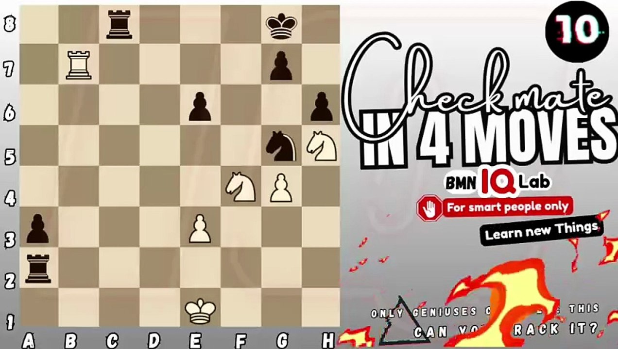 #HardPuzzle ⚠️🤯 Can you checkmate in 4 moves? (P.27) (White to play)♟️