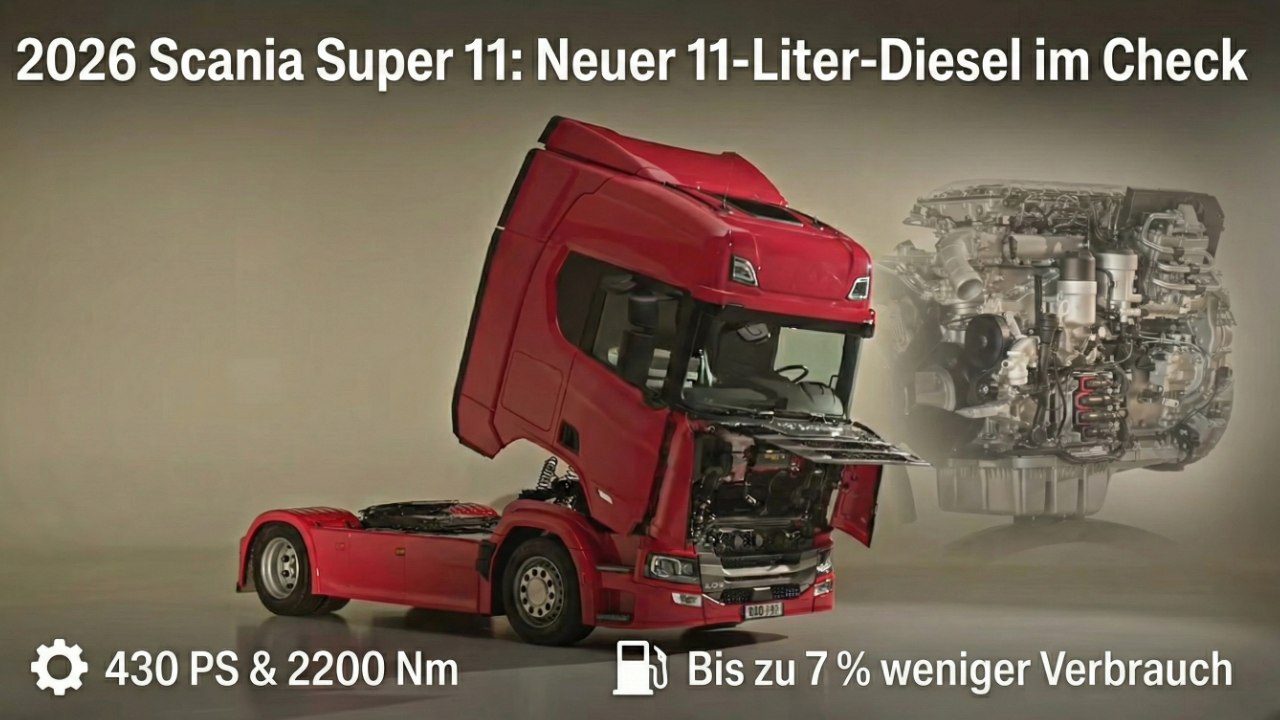 2026 Scania Super 11: Smarte Power für Alltag & Baustelle