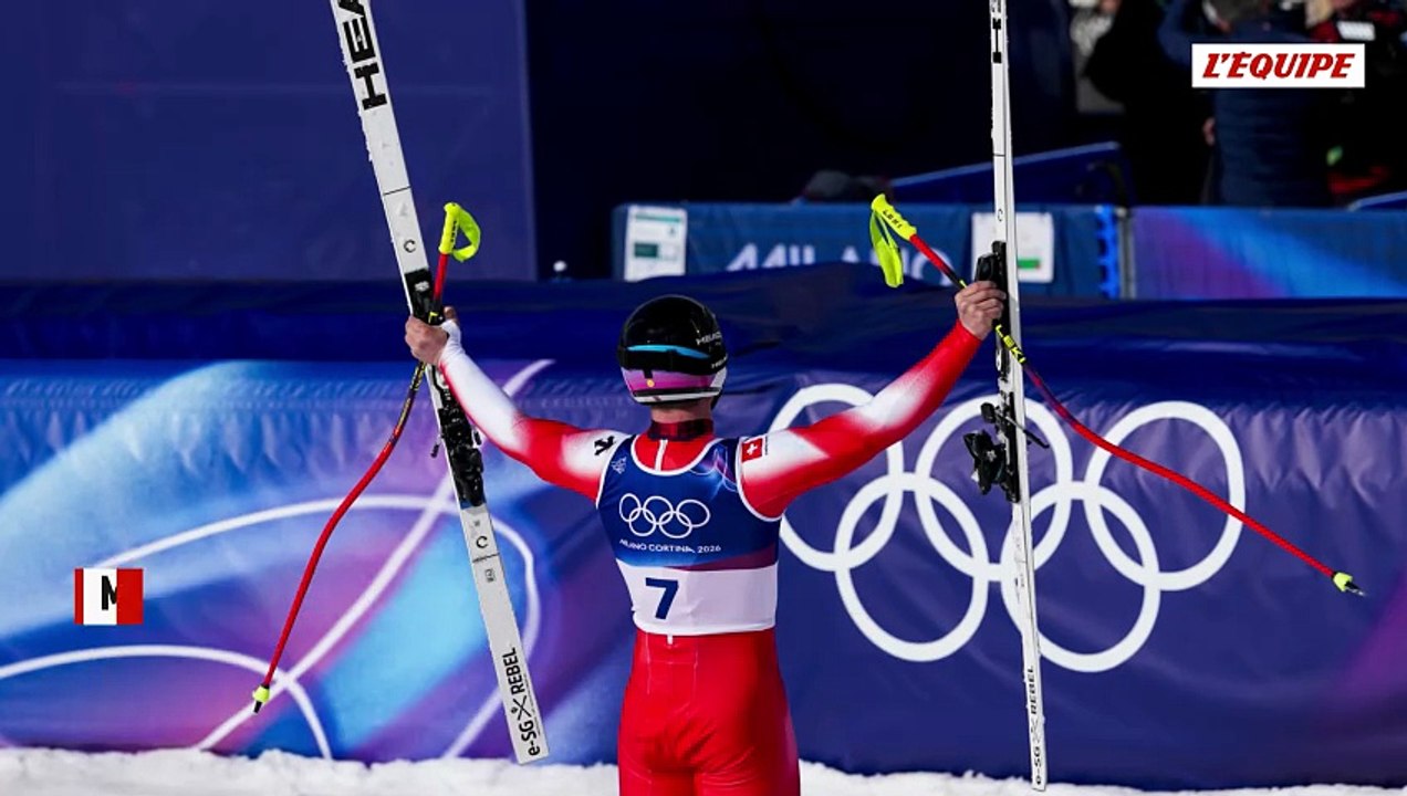 Franjo Von Allmen remporte le Super-G et s'adjuge un 3e titre aux JO 2026, déception pour Nils Allègre 4e à 3 centièmes - JO 2026 - Ski alpin (H)
