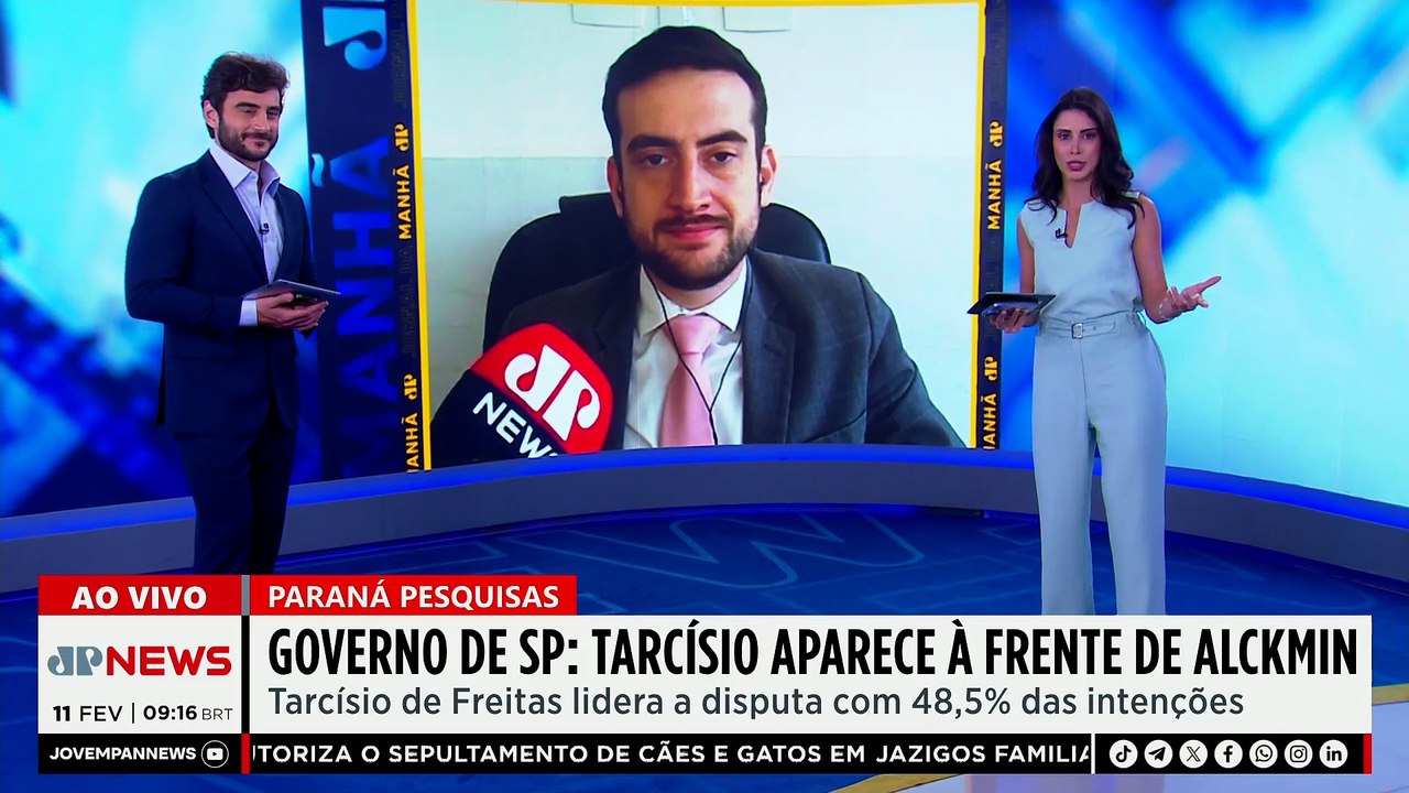 Paraná Pesquisas: Tarcísio vence Haddad e Alckmin na disputa pelo governo de SP
