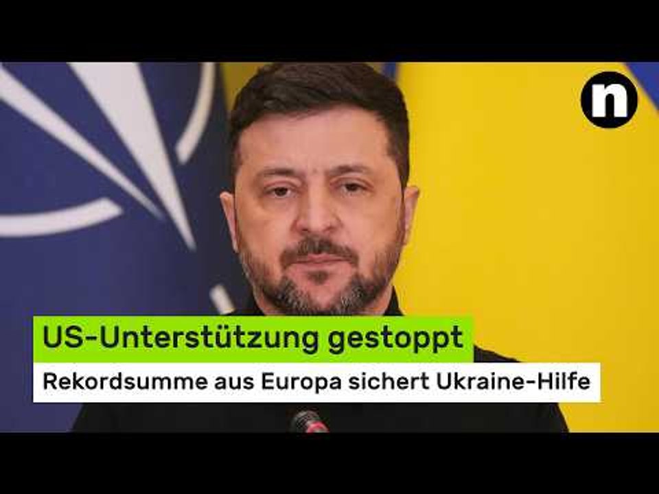 Studie deckt auf: US-Unterstützung gestoppt - Rekordsumme aus Europa sichert Ukraine-Hilfe