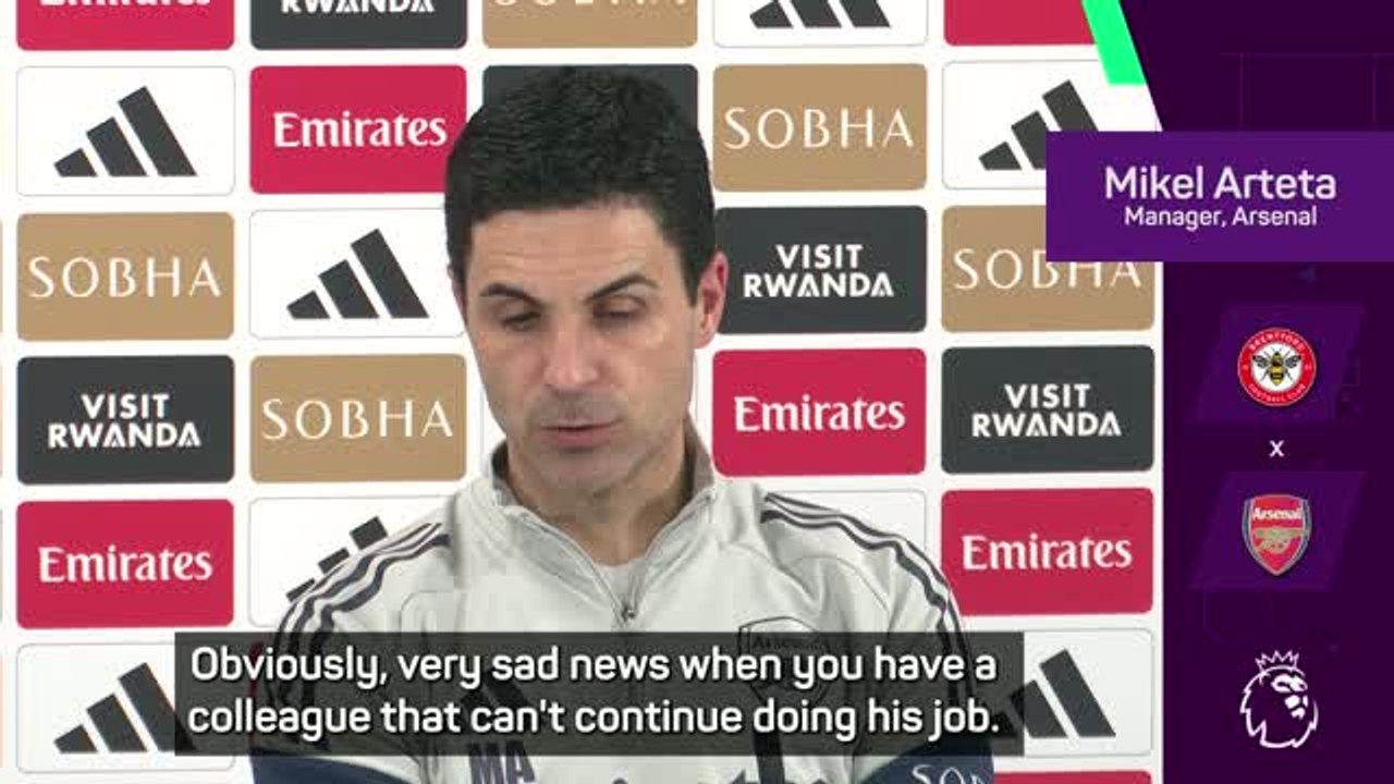 Arteta saddened by Spurs sacking Frank