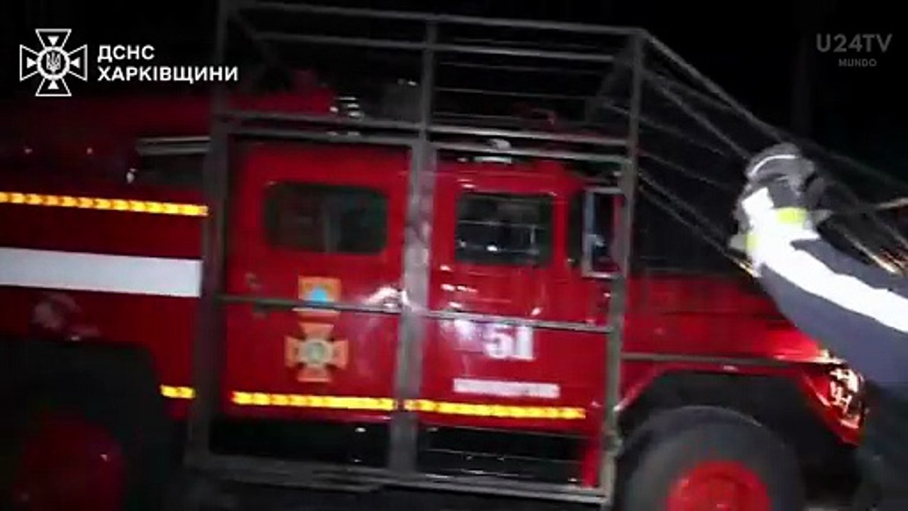 Rusos atacaron una vivienda particular con un dron en Járkov