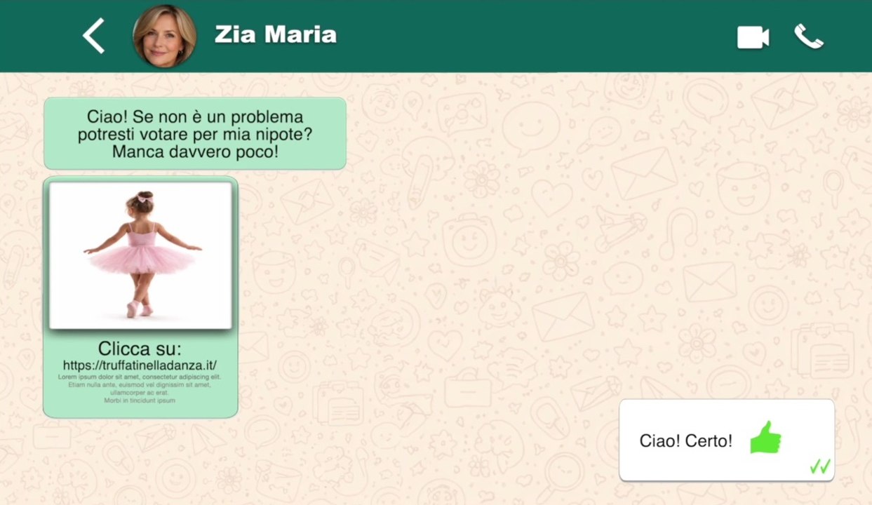 Attenzione a nuova truffa su WhatsApp: "Voteresti per mia nipote?" (11.02.26)