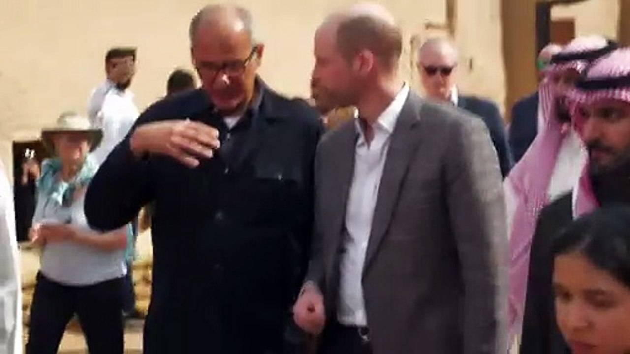 Prince William meets locals in AlUla’s Old Town