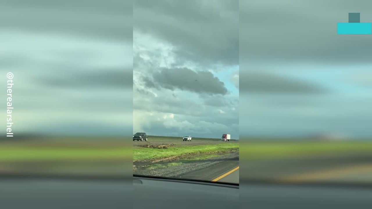 Weird Disc-shaped Object Spotted Floating Through Storm Clouds