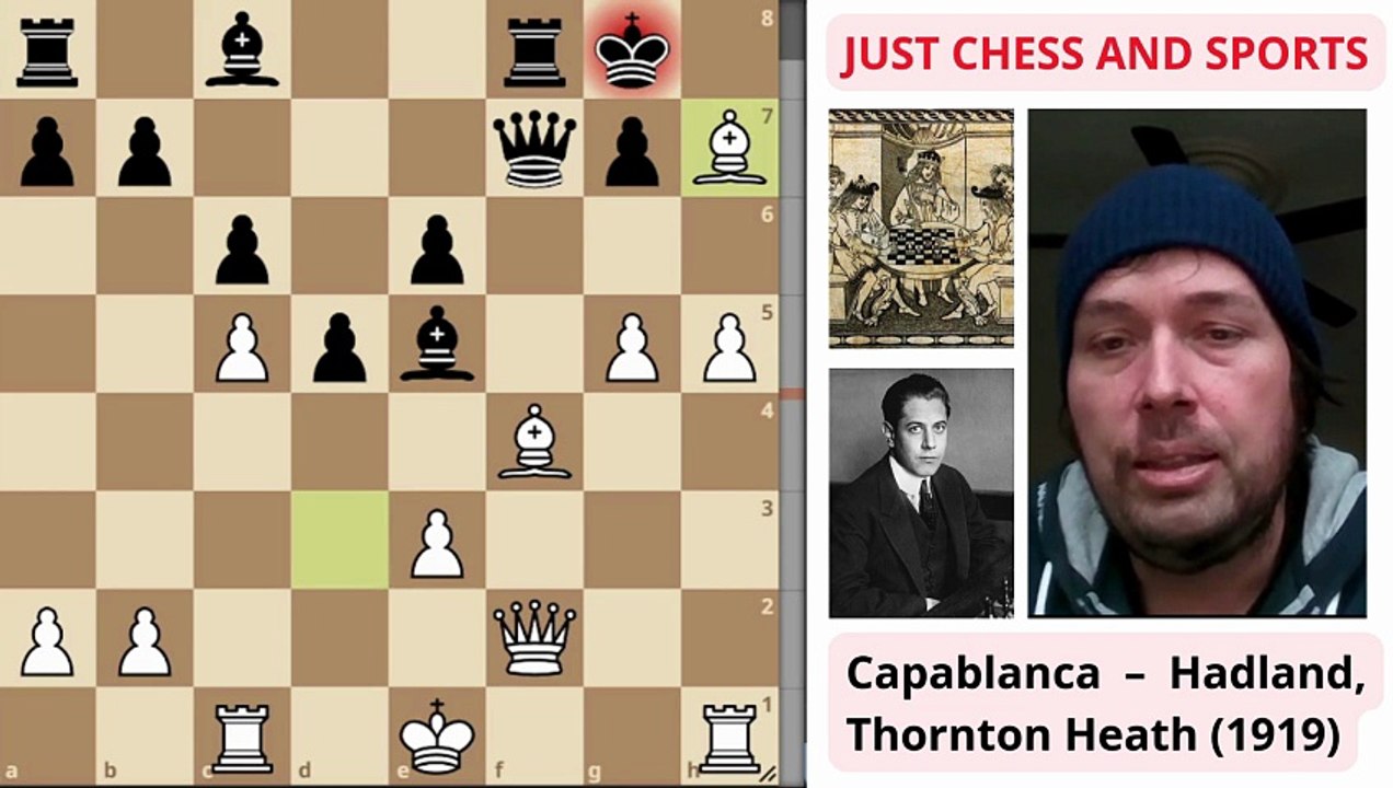 Jose Raul Capablanca ganando con tacticas de ajedrez (3)