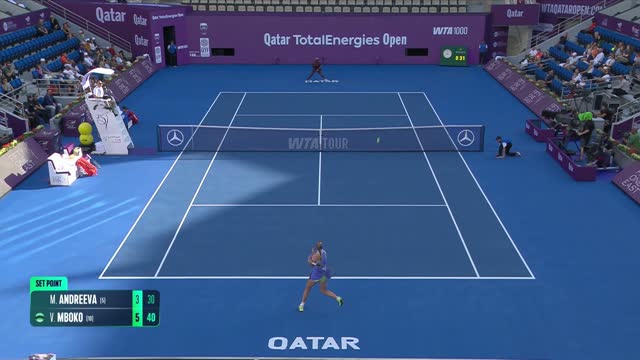Doha - Mboko s'offre Andreeva et rejoint les quarts