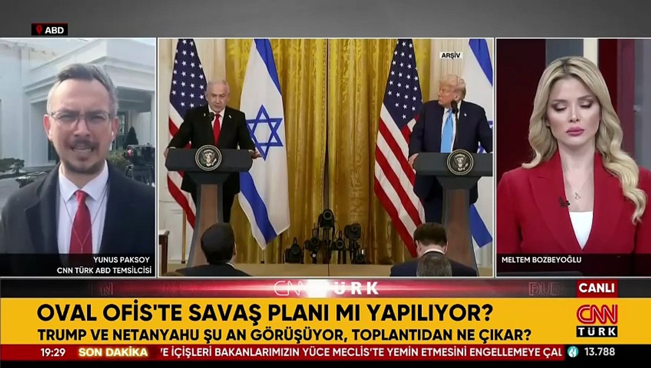 ABD Başkanı Trump ile İsrail Başbakanı Netanyahu arasındaki görüşme başladı