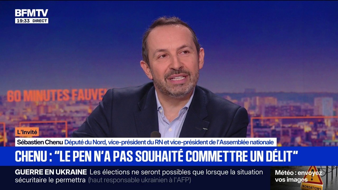 Présidentielle: "Moi j'ai bon espoir que Marine Le Pen puisse être candidate", déclare Sébastien Chenu (RN)