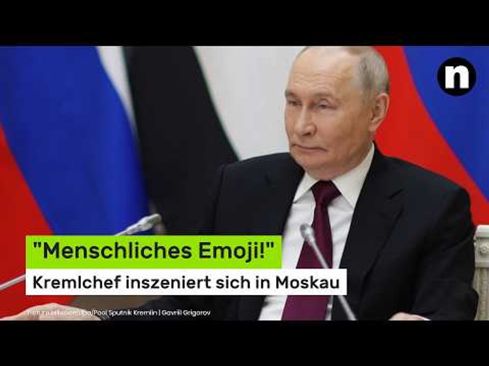 'Menschliches Emoji!' Wladimir Putin inszeniert sich in Moskau