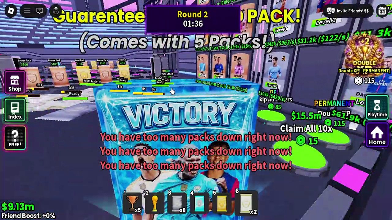 I Packed the RAREST Soccer Card in Roblox Soccer Card Collection!