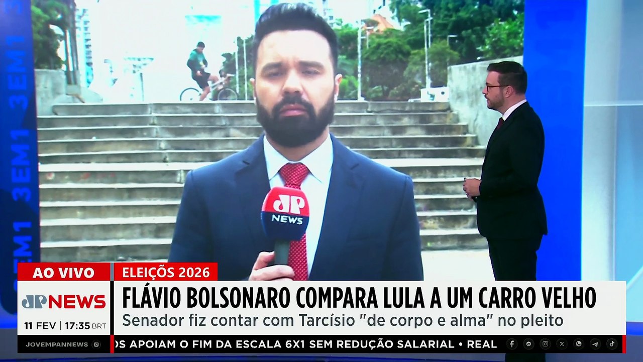 Flávio Bolsonaro compara Lula a “carro velho”