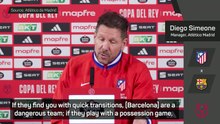 Simeone highlights Barca's threats ahead of CDR semi-final