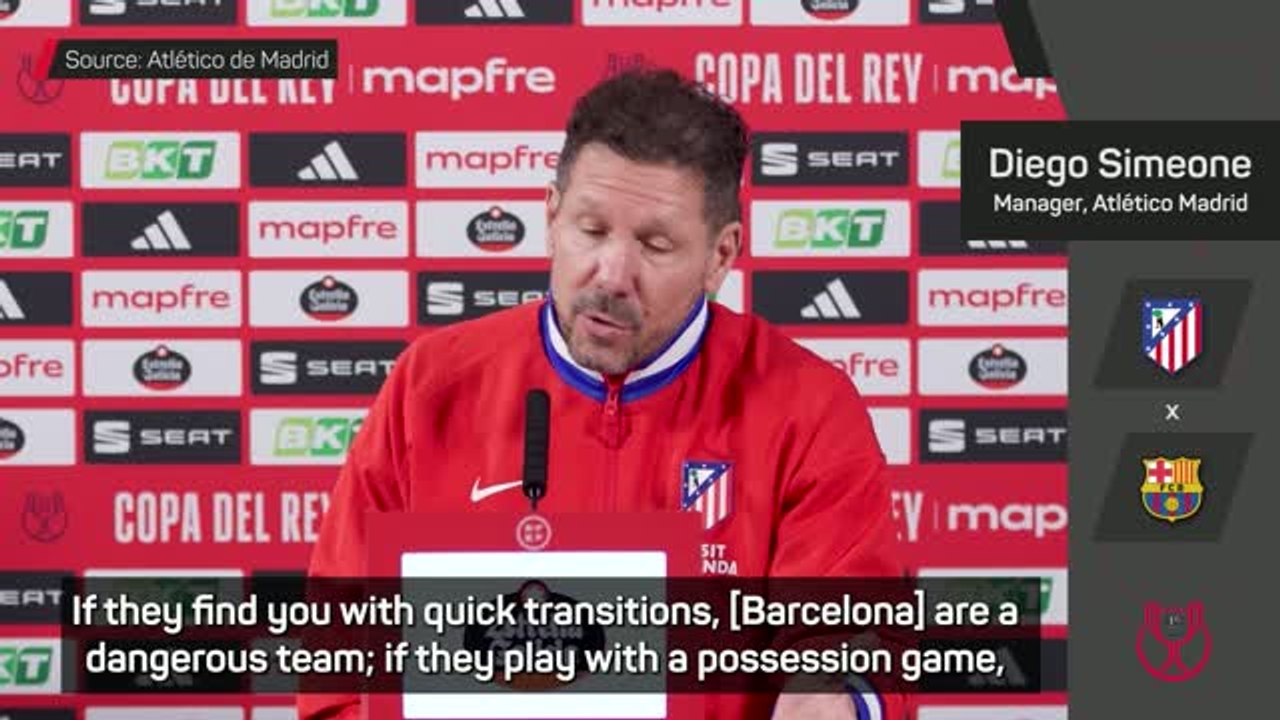 Simeone highlights Barca's threats ahead of CDR semi-final