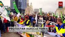 500 tractores toman Madrid: Agricultores exigen frenar el pacto Unión Europea-Mercosur