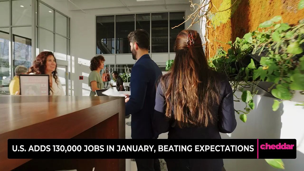 U.S. Adds 130,000 Jobs in January, Beating Expectations