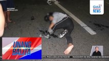 Motorcycle rider at kaniyang angkas, sugatan matapos bumangga sa kasalubong na van | Unang Balita
