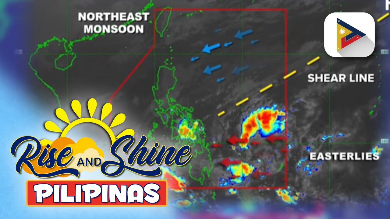 Shear line, magpapaulan sa Southern Luzon, Bicol Region, at Visayas