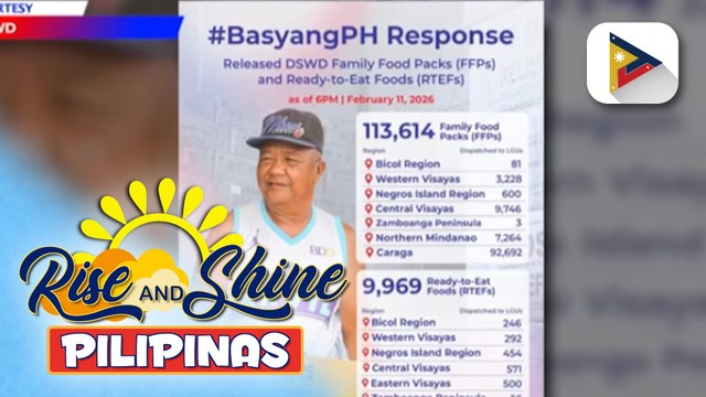 DSWD, patuloy ang paghahatid ng tulong sa mga naapektuhan ng pananalasa ng Bagyong #BasyangPH